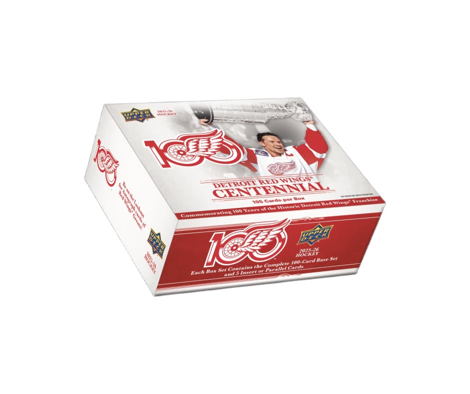 NHL boxy hokejové karty NHL 2025-26 Upper Deck Detroit Red Wings Centennial Box Set