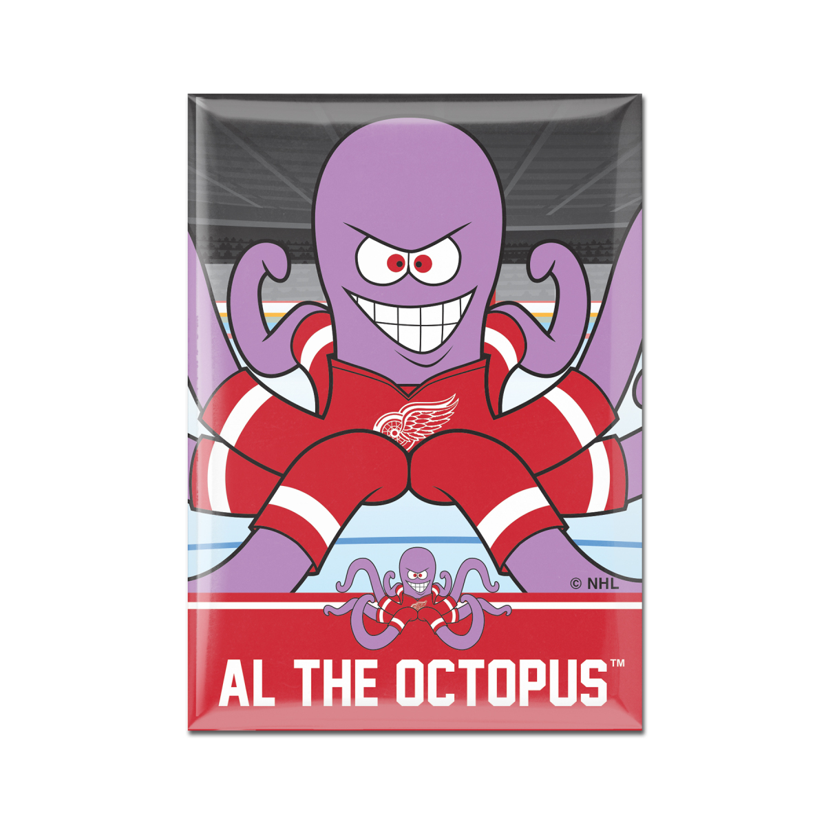 Detroit Red Wings magnetka Metal Mascot