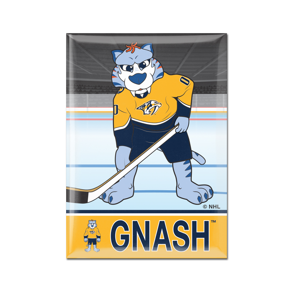 Nashville Predators magnetka Metal Mascot