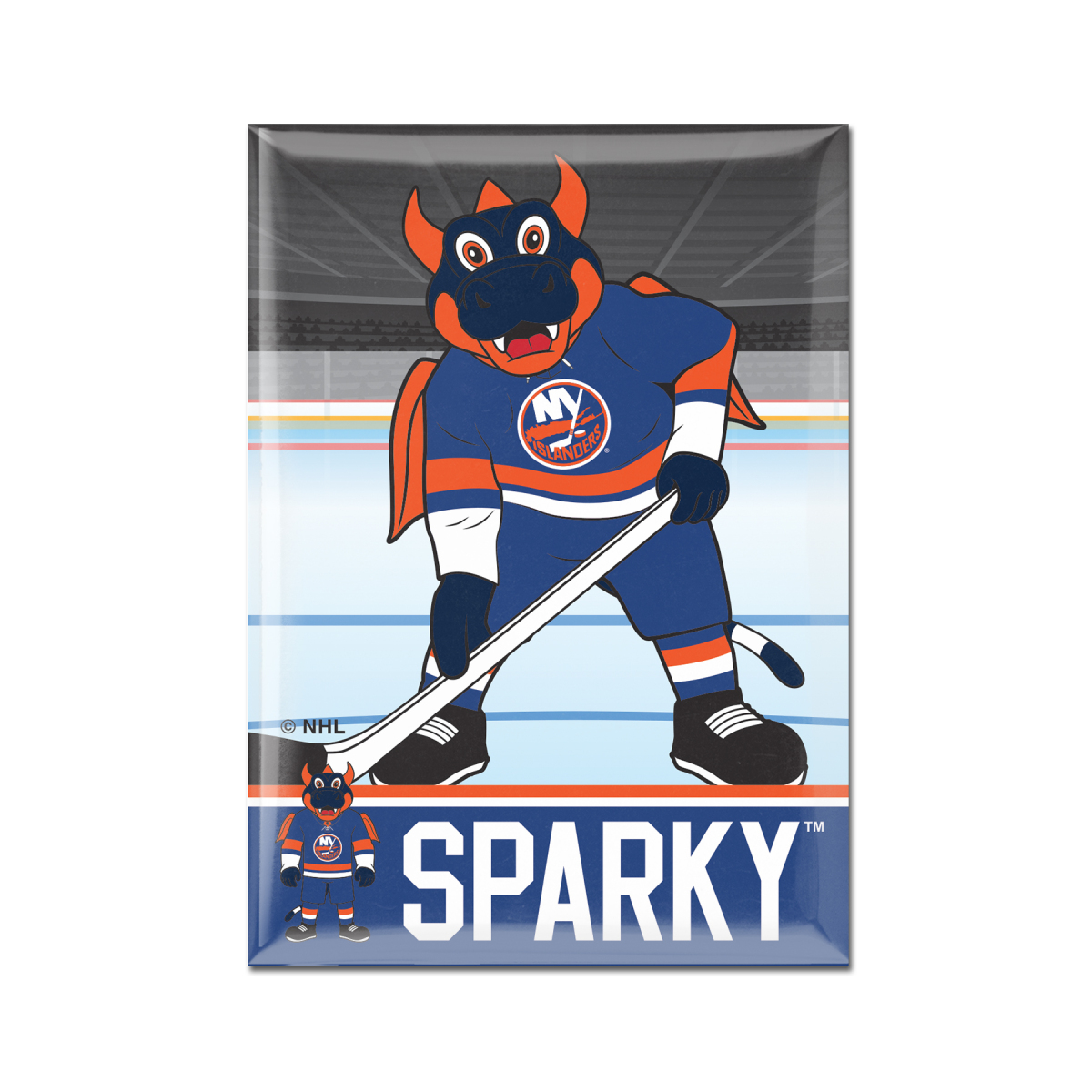 New York Islanders magnetka Metal Mascot