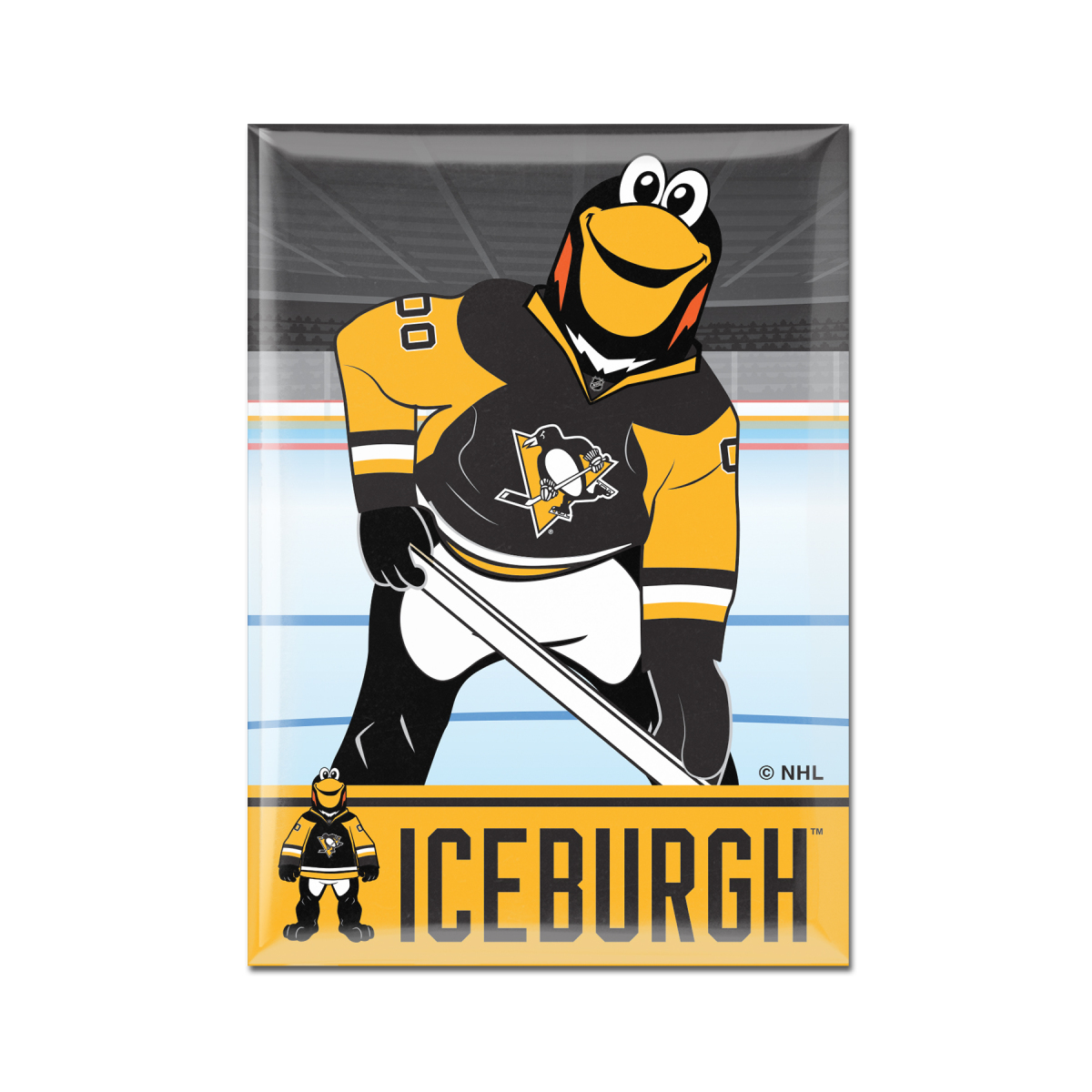 Pittsburgh Penguins magnetka Metal Mascot