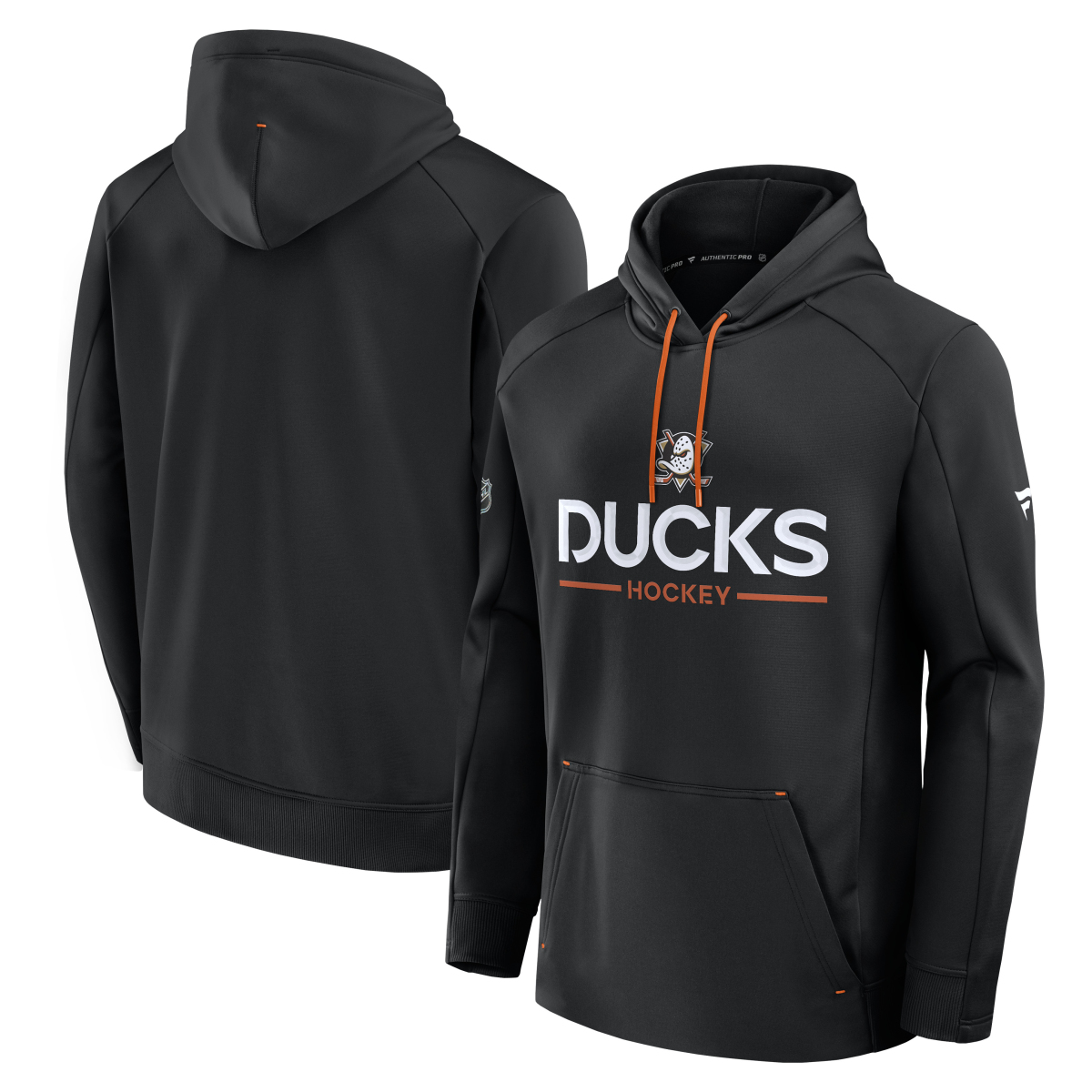 Anaheim Ducks pánská mikina s kapucí Authentic Pro Rink Poly Fleece POH