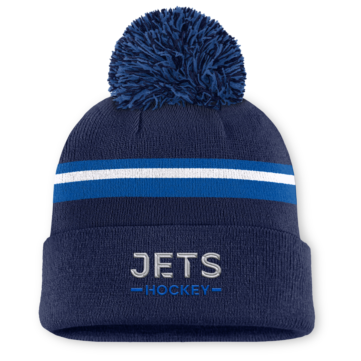 Winnipeg Jets dámská zimní čepice Authentic Pro W/Cap Cuffed Pom Beanie