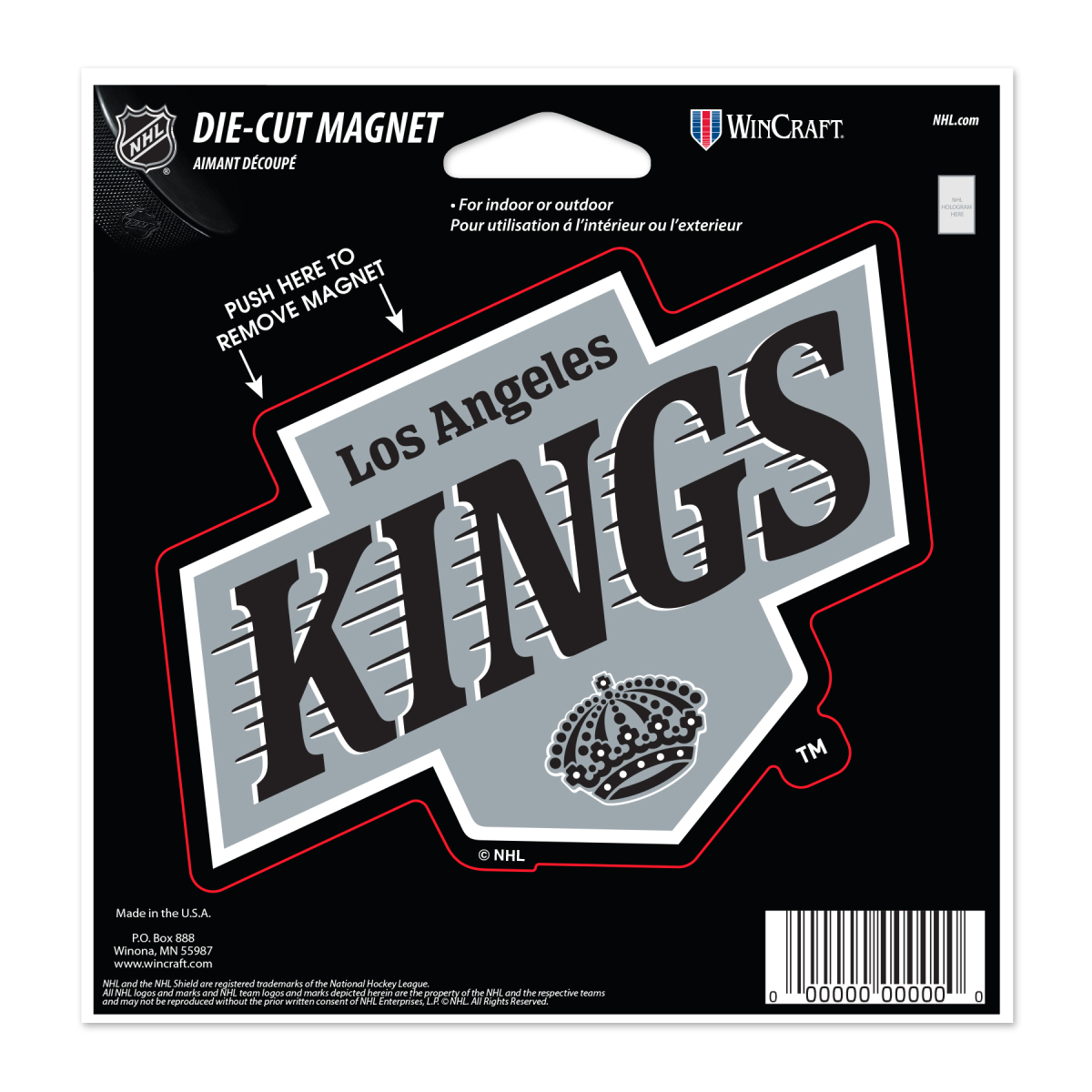 Los Angeles Kings magnetka Die Cut