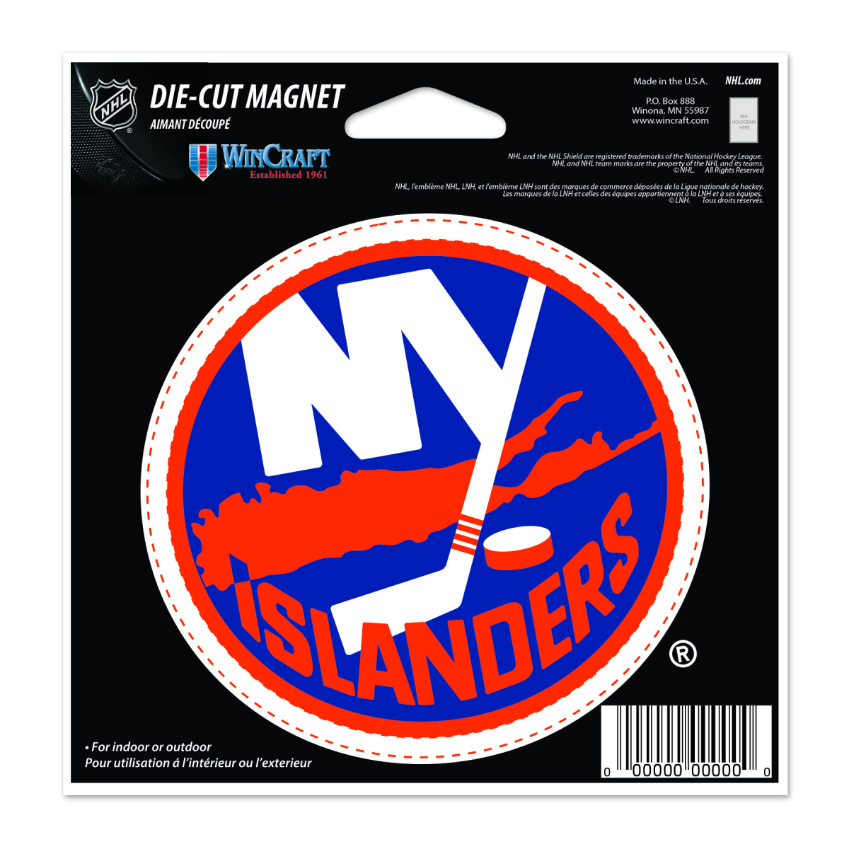 New York Islanders magnetka Die Cut