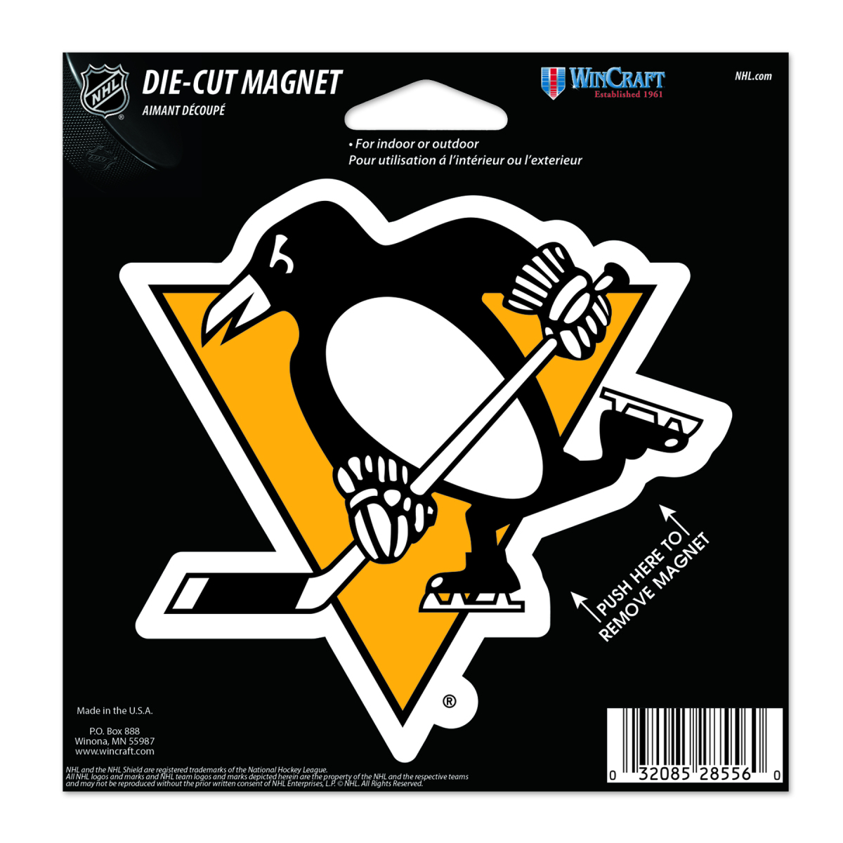 Pittsburgh Penguins magnetka Die Cut