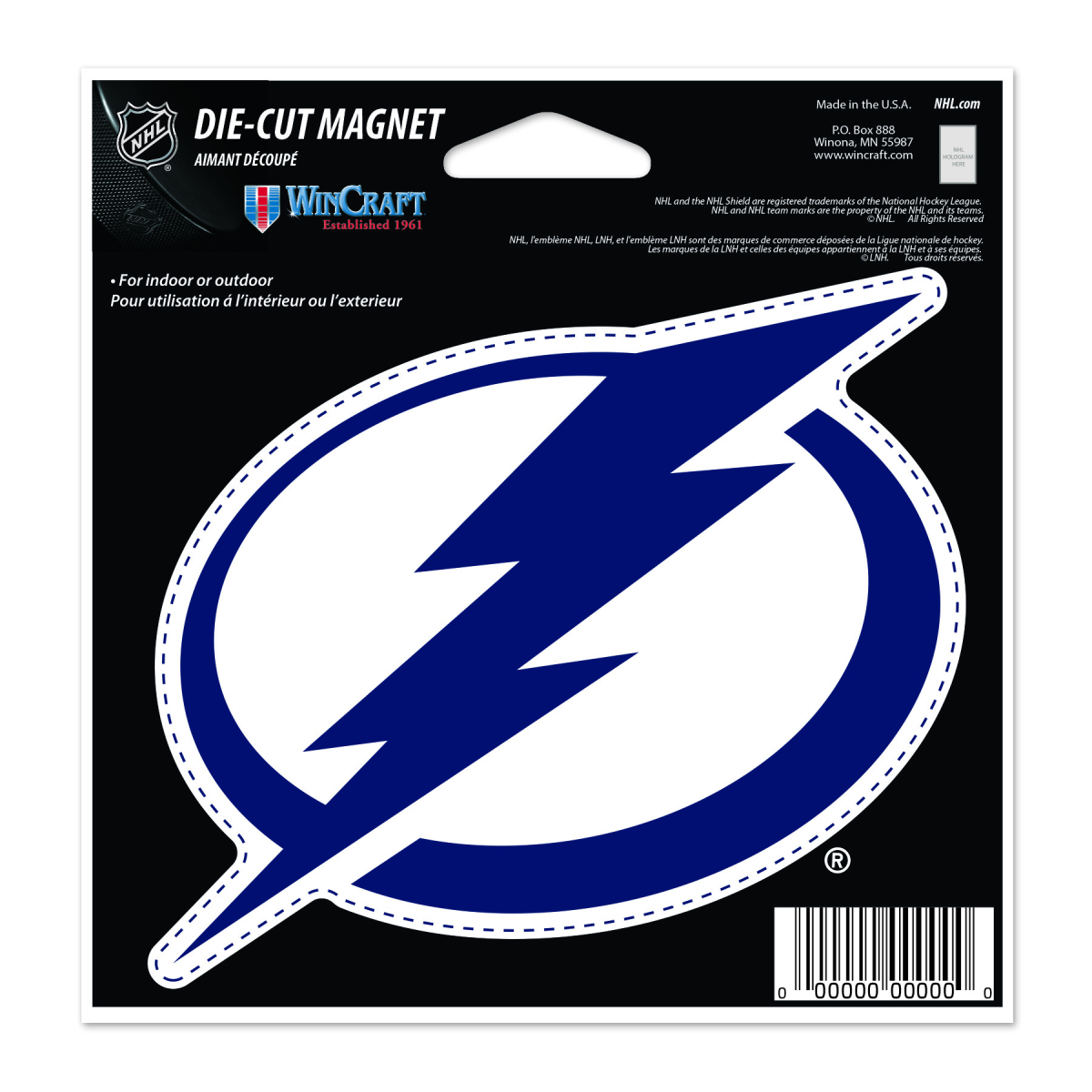 Tampa Bay Lightning magnetka Die Cut