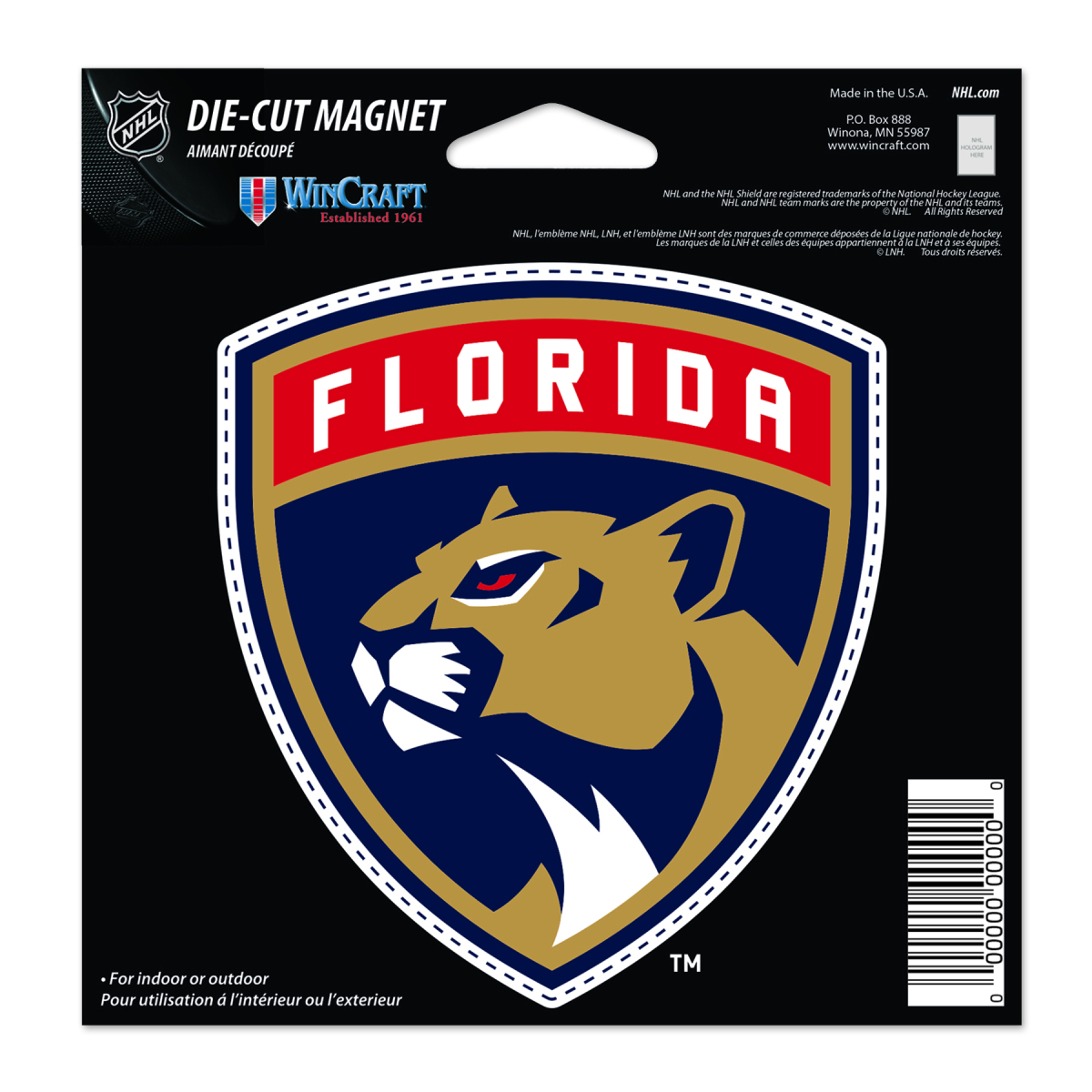 Florida Panthers magnetka Die Cut