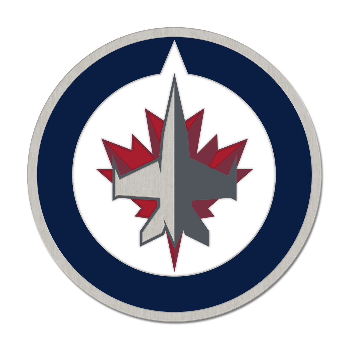 Winnipeg Jets odznak Enamel Pin Jewelry Card