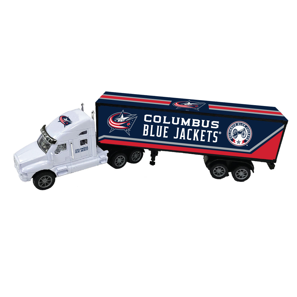 Columbus Blue Jackets kamion 18-Wheeler Big Rig Truck White