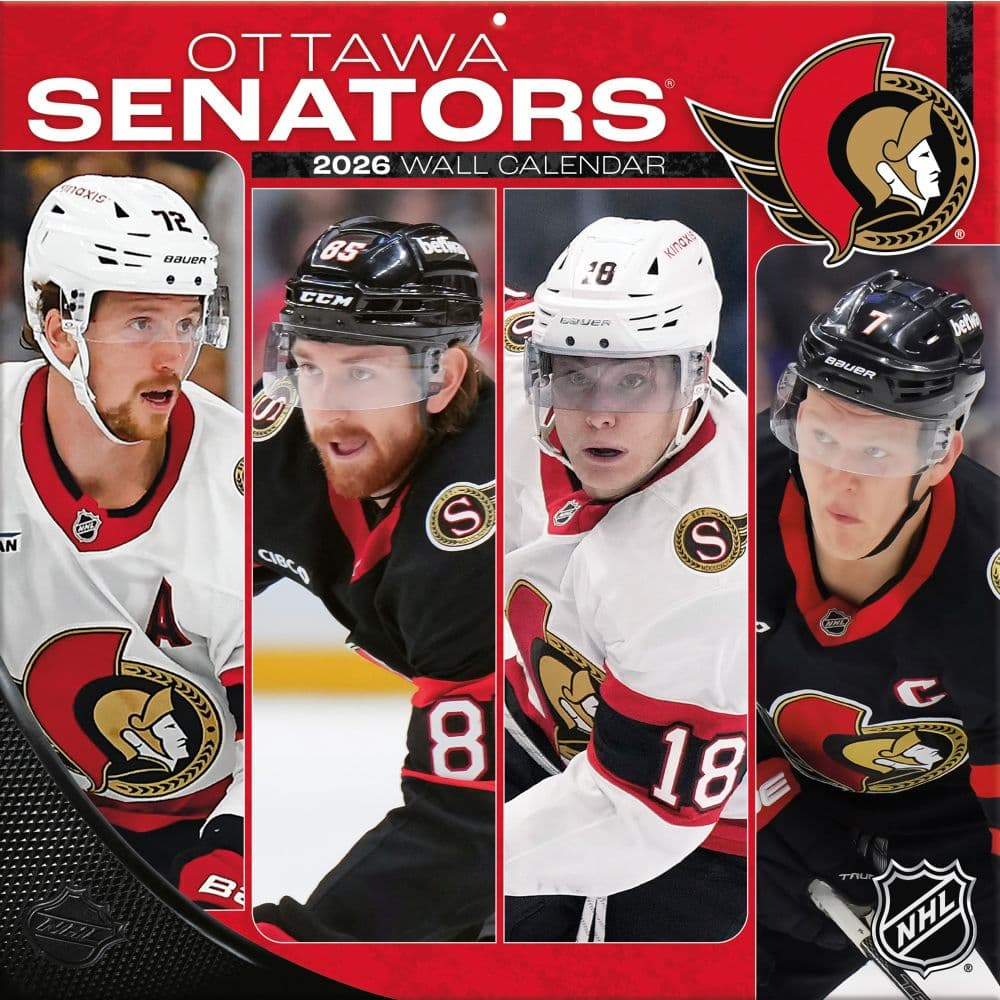 Ottawa Senators kalendář 2026 Wall