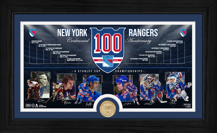 New York Rangers sběratelská plaketa 100th bronze coin Timeline photo mint