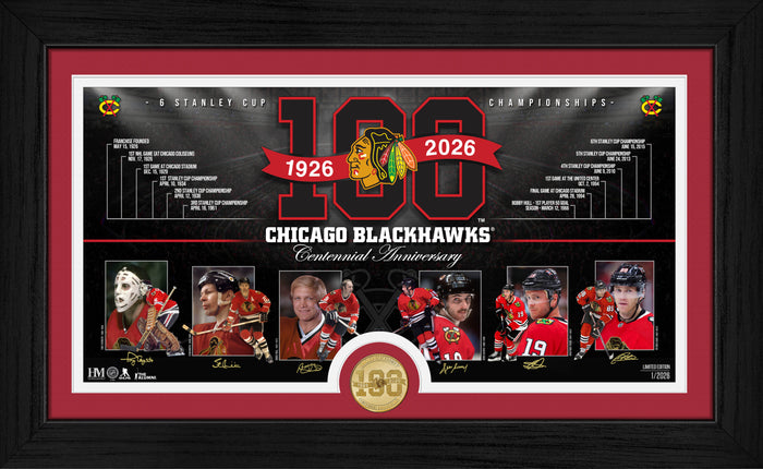 Chicago Blackhawks sběratelská plaketa 100th bronze coin Timeline photo mint