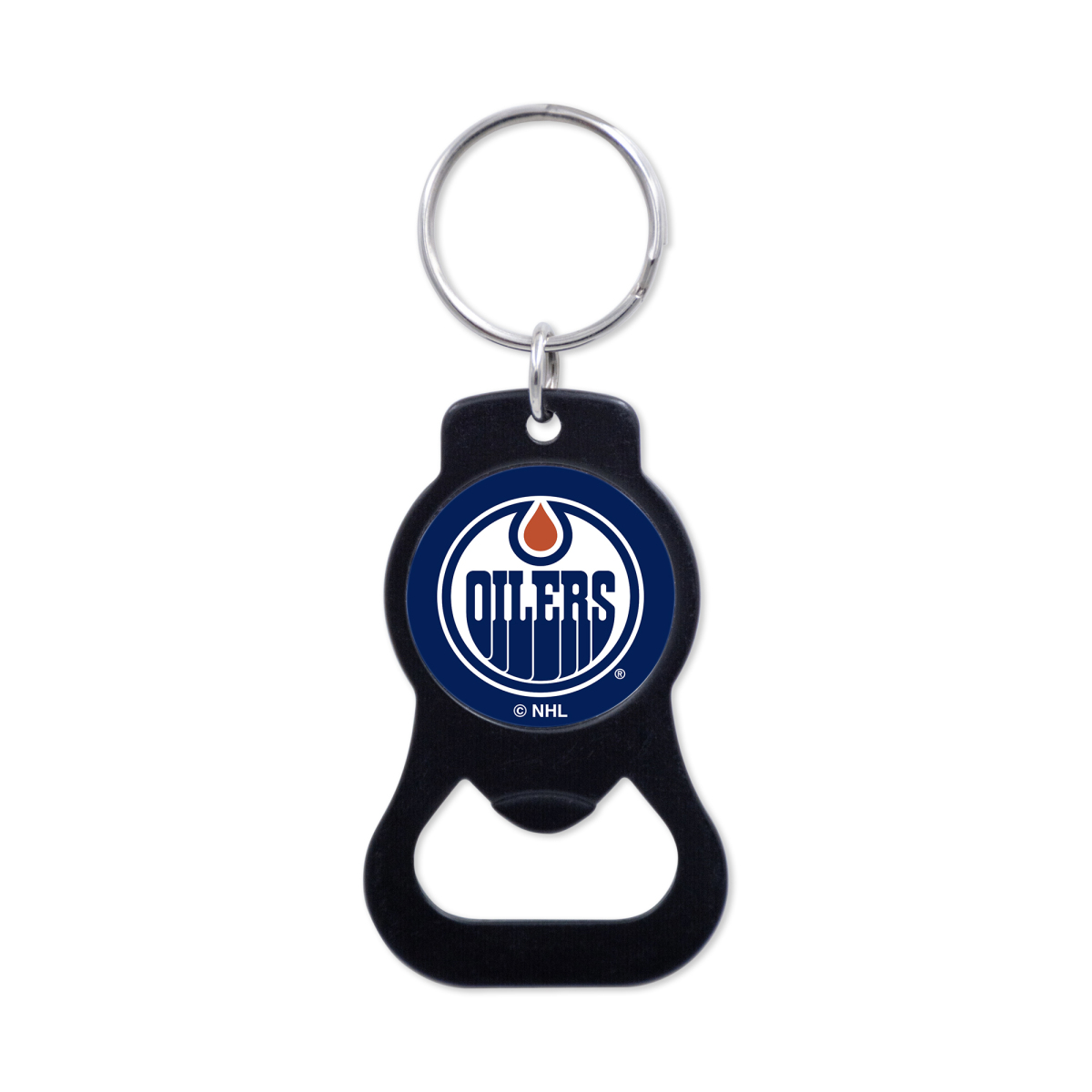 Edmonton Oilers přívěšek s otvírakem Black Ring