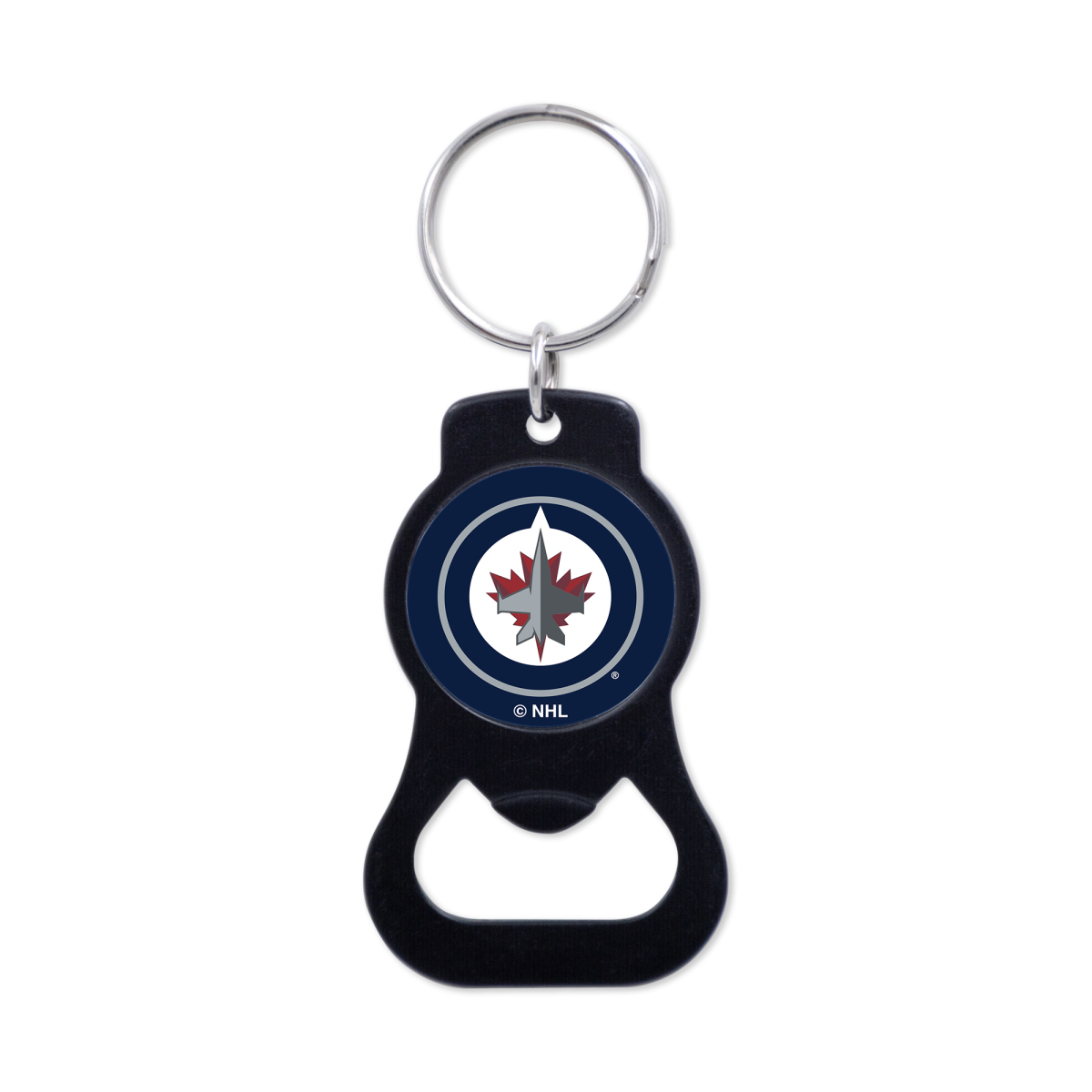 Winnipeg Jets přívěšek s otvírakem Black Ring