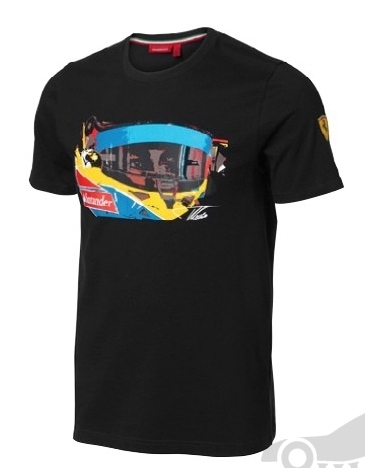 Scuderia Ferrari pánské tričko nero Alonso