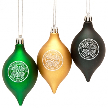 FC Celtic vánoční ozdoby 3pk vintage baubles