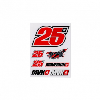 Maverick Vinales malé samolepky MVK 25