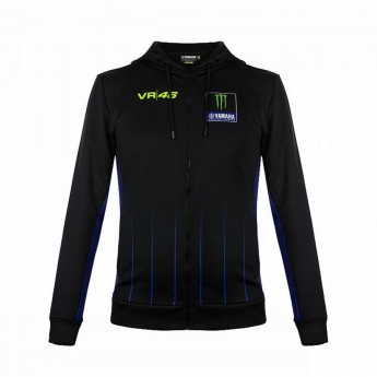 Valentino Rossi pánská mikina s kapucí VR46 - Yamaha black 2019
