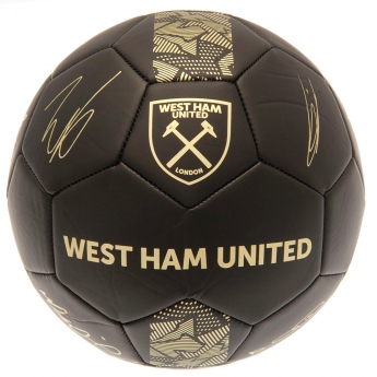 West Ham United fotbalový míč Signature Gold PH size 5