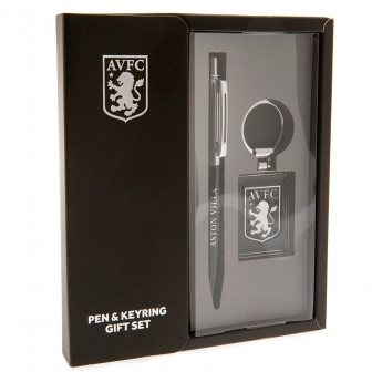 Aston Villa set přívěšek na klíče a propiska Pen & Keyring Set
