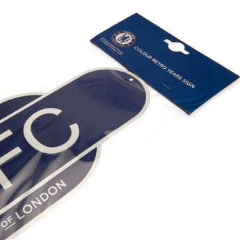 FC Chelsea cedule na zeď Colour Retro Sign