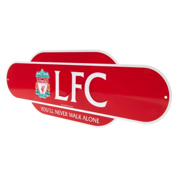 FC Liverpool cedule na zeď Colour Retro Sign