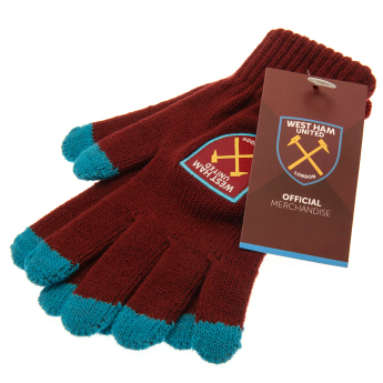 West Ham United dětské rukavice Touchscreen Knitted Gloves Junior