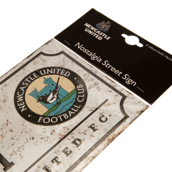 Newcastle United cedule na zeď Street Sign Retro
