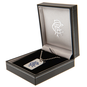 FC Rangers psí známka na krk Enamel Crest Dog Tag & Chain