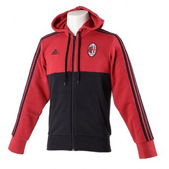 AC MILAN 3S HOOD FZ REDBLACK