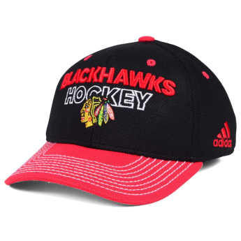 Chicago Blackhawks čepice baseballová kšiltovka adidas NHL Locker Room Structured Flex Cap