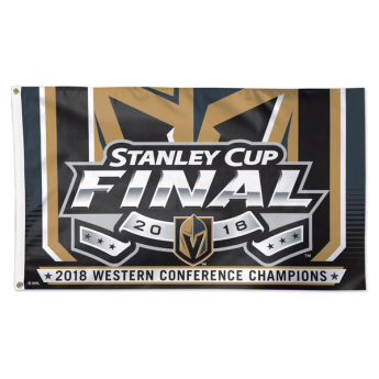 Vegas Golden Knights vlajka 2018 Western Conference Champions On-Ice Flag