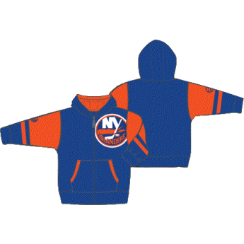 New York Islanders dětská mikina s kapucí Faceoff Colorblocked Fleece Full-Zip
