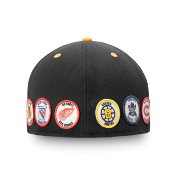 NHL produkty čepice flat kšiltovka Original Six Fitted - Black/Gold