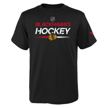 Chicago Blackhawks dětské tričko Apro Wordmark Ss Ctn Tee black