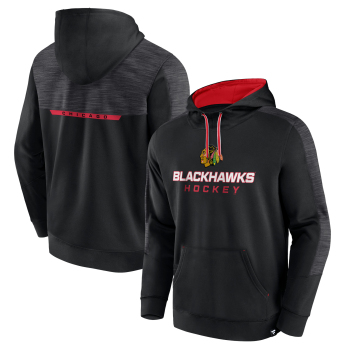 Chicago Blackhawks pánská mikina s kapucí Poly Fleece POH black