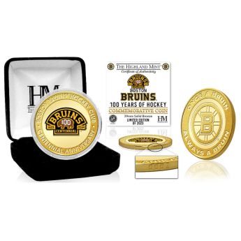 Boston Bruins sběratelská mince 100th Anniversary Bronze Coin
