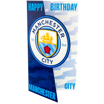 Manchester City narozeninové přání Crest Birthday Card