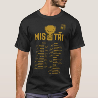 Hokejové reprezentace pánské tričko MISTŘI Ice Hockey World Championship Czechia MS 2024 GOLD EDITION Black