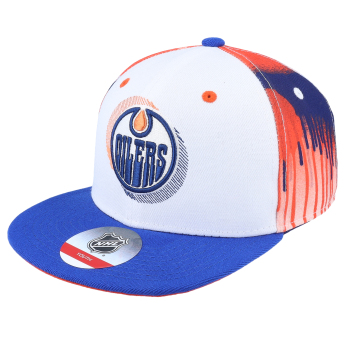 Edmonton Oilers dětská čepice flat kšiltovka Paint Splatter Fashion Snapback