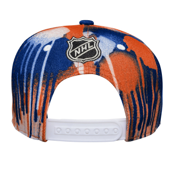 Edmonton Oilers dětská čepice flat kšiltovka Paint Splatter Fashion Snapback