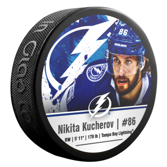 Tampa Bay Lightning puk Nikita Kucherov #86 NHLPA