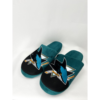 San Jose Sharks pánské pantofle Team Logo Staycation Slipper