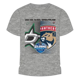 NHL produkty dětské tričko NHL Global Series 2024 Finland Dallas Stars vs Florida Panthers Match-Up Graphic Tee