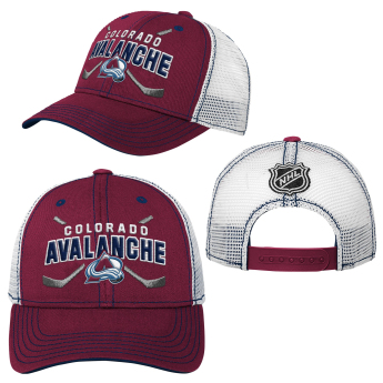 Colorado Avalanche dětská čepice baseballová kšiltovka Lockup Meshback Adjustable