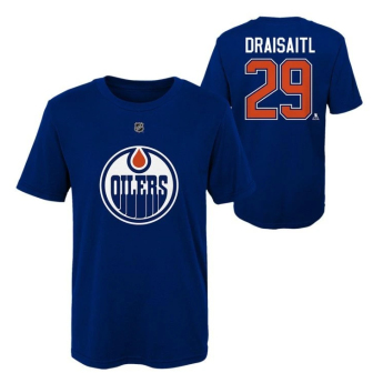Edmonton Oilers dětské tričko Leon Draisaitl #29 Flat Captains N&N Ctn Tee