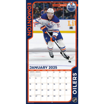 Edmonton Oilers kalendář 2025 Wall Calendar