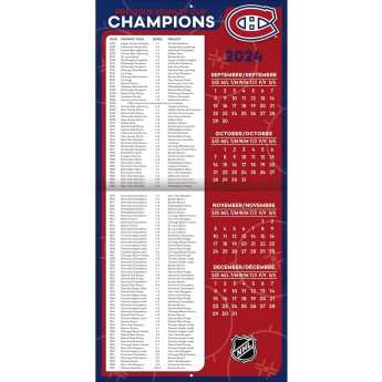 Montreal Canadiens kalendář 2025 Wall Calendar