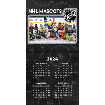 NHL produkty kalendář Mascots 2025 Wall Calendar